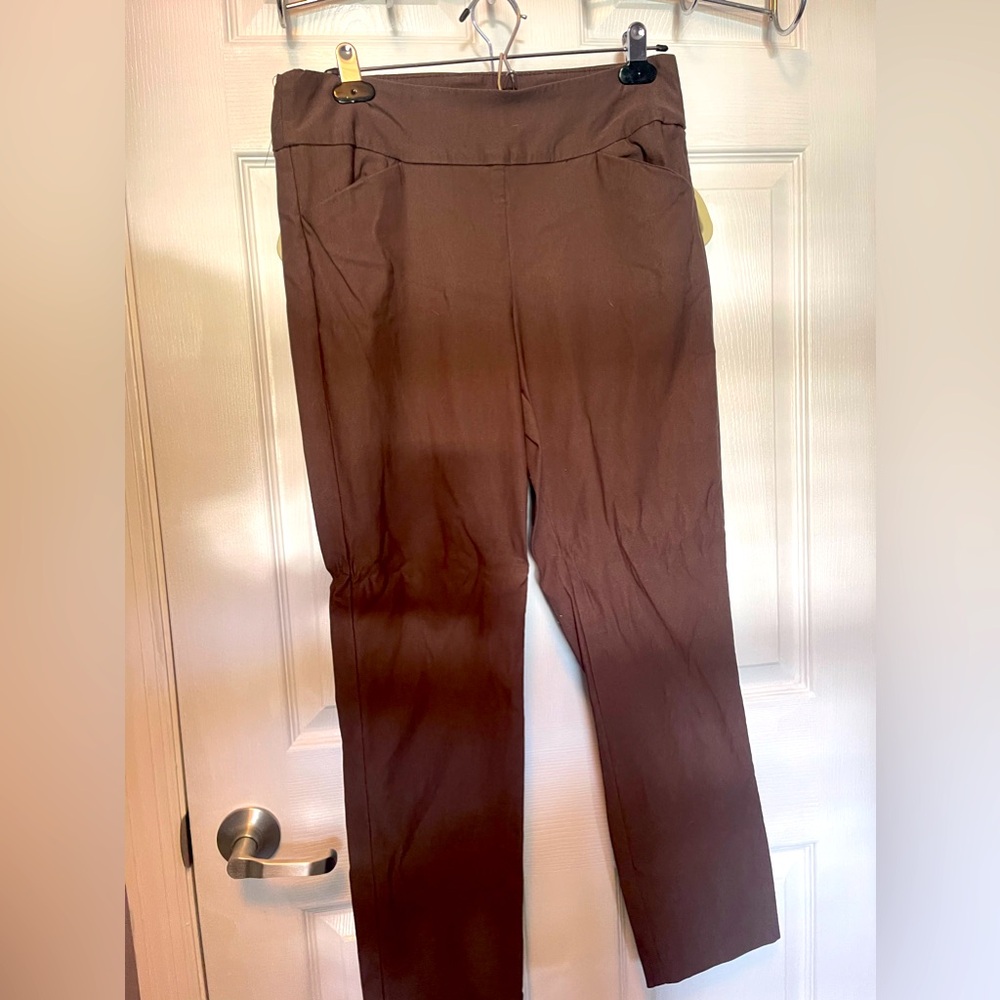 Brown ankle pants